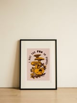 Fun In Fungi — framed, leaning against the wall thumbnail