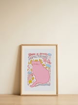 Sick Of It Cat — framed, leaning against the wall thumbnail