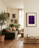 Purple Window Plants framed in a grounding room thumbnail