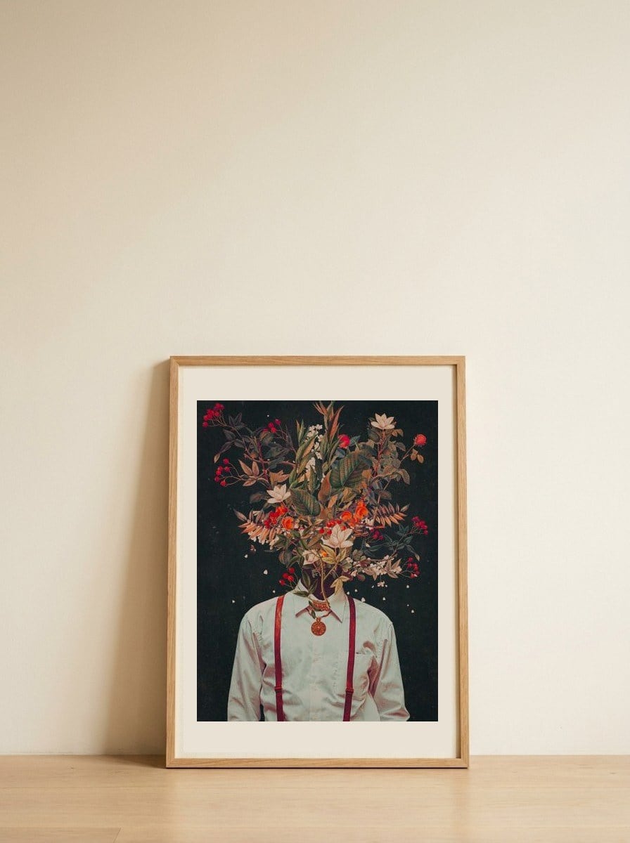 Foliage by Frank Moth — framed, leaning against the wall