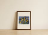 Bright Yellow Globes — framed, leaning against the wall thumbnail