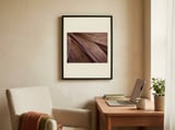 Earthy Striped Leaves framed in a focused room thumbnail