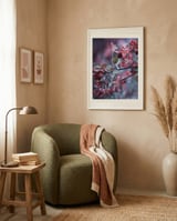 Dreamy Spring Blossoms framed in a tender room thumbnail