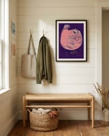 Fluffy Cat In Glass framed in a relaxed room thumbnail