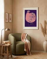 Fluffy Cat In Glass framed in a tender room thumbnail