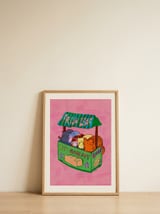Fresh Cat Loaves — framed, leaning against the wall thumbnail