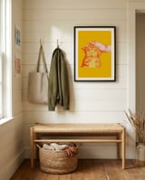 Happy Cat Petting framed in a relaxed room thumbnail