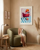 Cat Plotting Dominance framed in a tender room thumbnail
