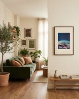 My World Blossomed When I Loved You framed in a grounding room thumbnail