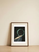 Escaping Into the Void — framed, leaning against the wall thumbnail