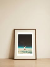 Falling With a Hidden Smile — framed, leaning against the wall thumbnail