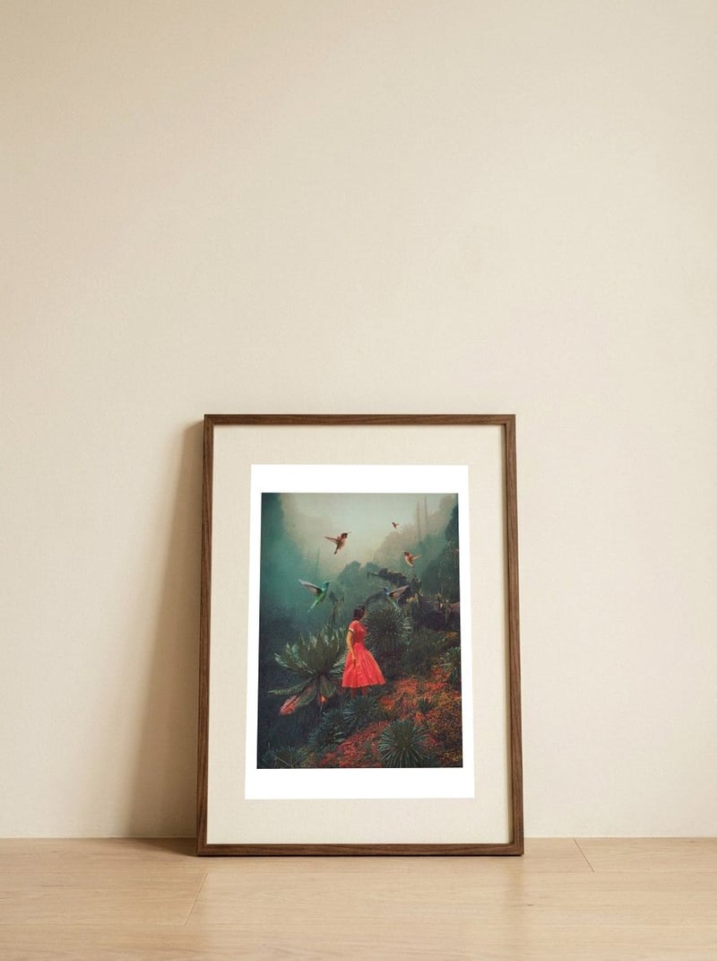 20 Seconds Before the Rain — framed, leaning against the wall