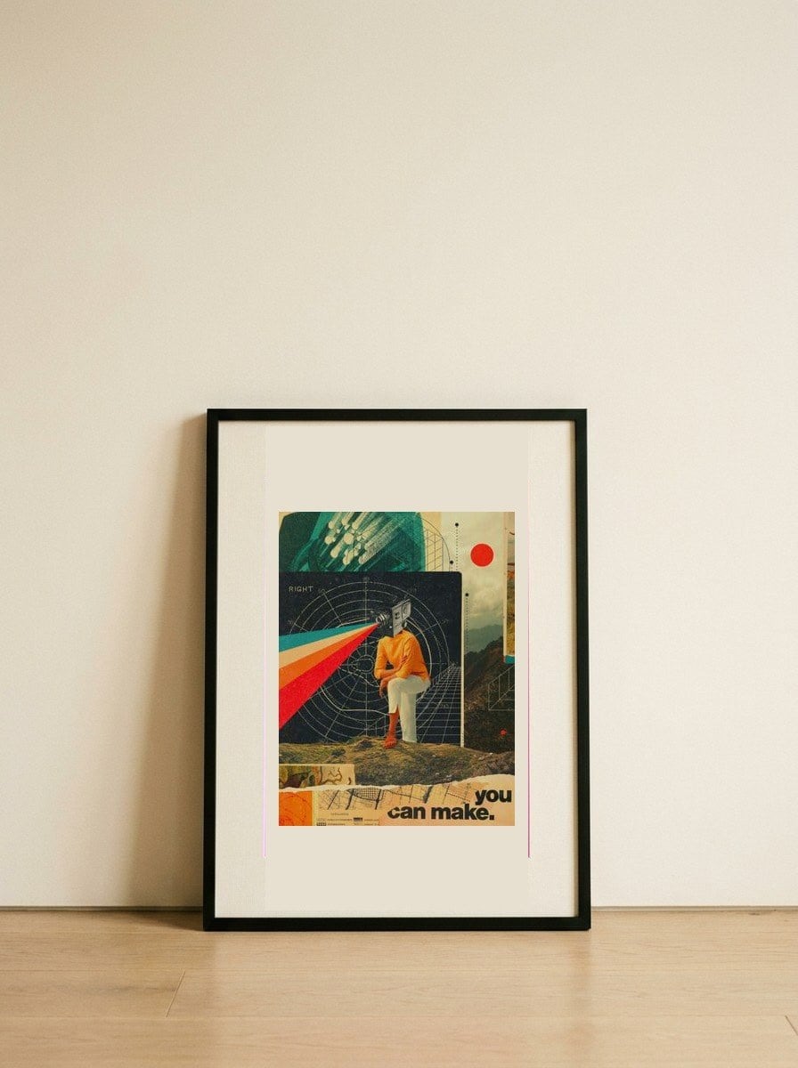 You Can Make It Right — framed, leaning against the wall