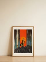 The Departure — framed, leaning against the wall thumbnail