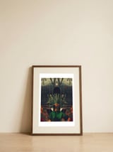 She Saw the Equator — framed, leaning against the wall thumbnail