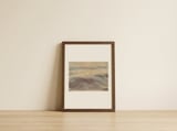 Soft Golden Ripples — framed, leaning against the wall thumbnail