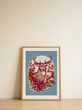 Elegant Forest Stag — framed, leaning against the wall thumbnail