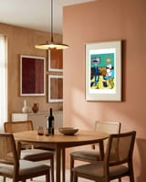 Mid-Century Poodle Companion framed in a intimate room thumbnail