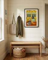 Retro Cat Lady framed in a relaxed room thumbnail