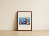 Poodle And Cat Family — framed, leaning against the wall thumbnail