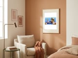 Poodle And Cat Family framed in a tender room thumbnail