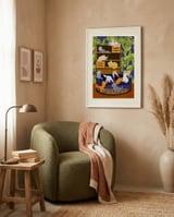 Kitten Chaos Cozy Home framed in a tender room thumbnail
