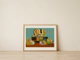 Relaxed Midcentury Home — framed, leaning against the wall thumbnail