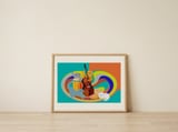 Jazz Cats Band — framed, leaning against the wall thumbnail