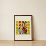 Jazzy Cat Band — framed, leaning against the wall thumbnail
