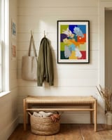 Playful Cats With Yarn framed in a relaxed room thumbnail