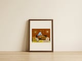 Playful Mid-Century Pets — framed, leaning against the wall thumbnail