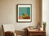 Mid-Century Surf Chill framed in a focused room thumbnail