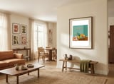 Mid-Century Surf Chill framed in a grounding room thumbnail