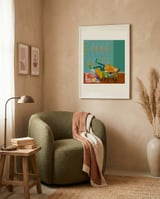 Mid-Century Surf Chill framed in a tender room thumbnail