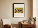 Retro Rabbit Party framed in a focused room thumbnail