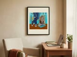 Furry Cat Student Scene framed in a focused room thumbnail