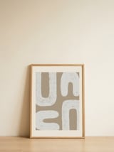 Organic Beige Arches — framed, leaning against the wall thumbnail