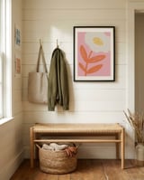 Modern Pink Flower framed in a relaxed room thumbnail