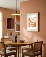 Modern Terracotta Flower framed in a intimate room thumbnail