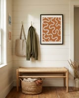 Organic Wavy Lines framed in a relaxed room thumbnail