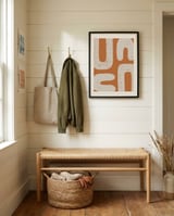 Warm Minimalist Shapes framed in a relaxed room thumbnail