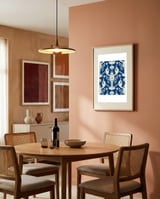Nautical Lobster Pattern framed in a intimate room thumbnail