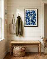 Nautical Lobster Pattern framed in a relaxed room thumbnail