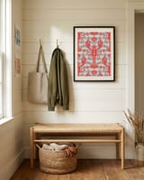 Nautical Lobster Pattern framed in a relaxed room thumbnail