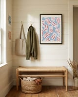 Scattered Dominoes Pattern framed in a relaxed room thumbnail