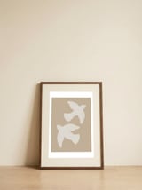 Flying Peace Doves — framed, leaning against the wall thumbnail