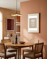 Simple Beige Flower framed in a intimate room thumbnail