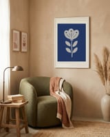 Simple Folk Flower framed in a tender room thumbnail