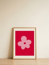 Sweet Pink Flower — framed, leaning against the wall thumbnail