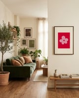 Sweet Pink Flower framed in a grounding room thumbnail
